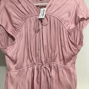 Old Navy Blush Pink Pleated Dress